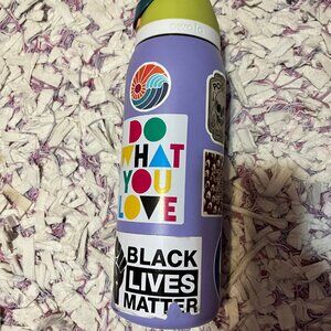 OWALA 48OZ FreeSip Insulated Stainless Steel Water Bottle PINK PURPLE Stickers